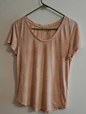 LOFT Women's Blush Short Sleeve Scoop Neck Tee
